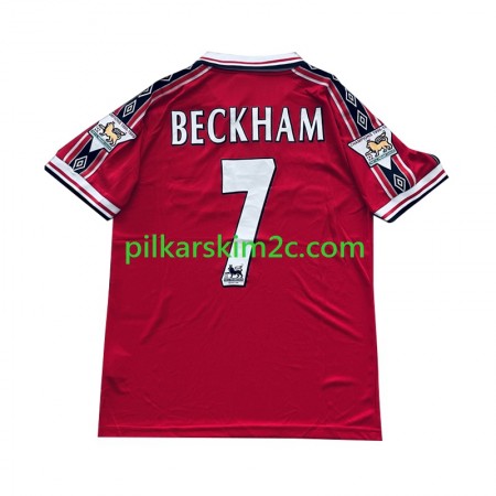 Koszulka Manchester United Beckham 7 Retro Główna 1998-1999 Koszulki Piłkarskie